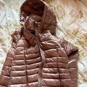 Save The Duck Ultra Light Pink Metallic Color Animal-Free Puffer